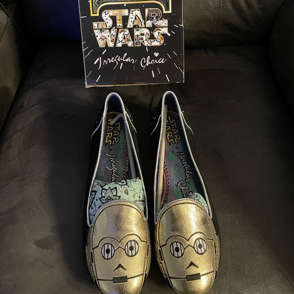 Irregular Choice Star Wars Shoes C3P0 in box - Picture 1 of 4